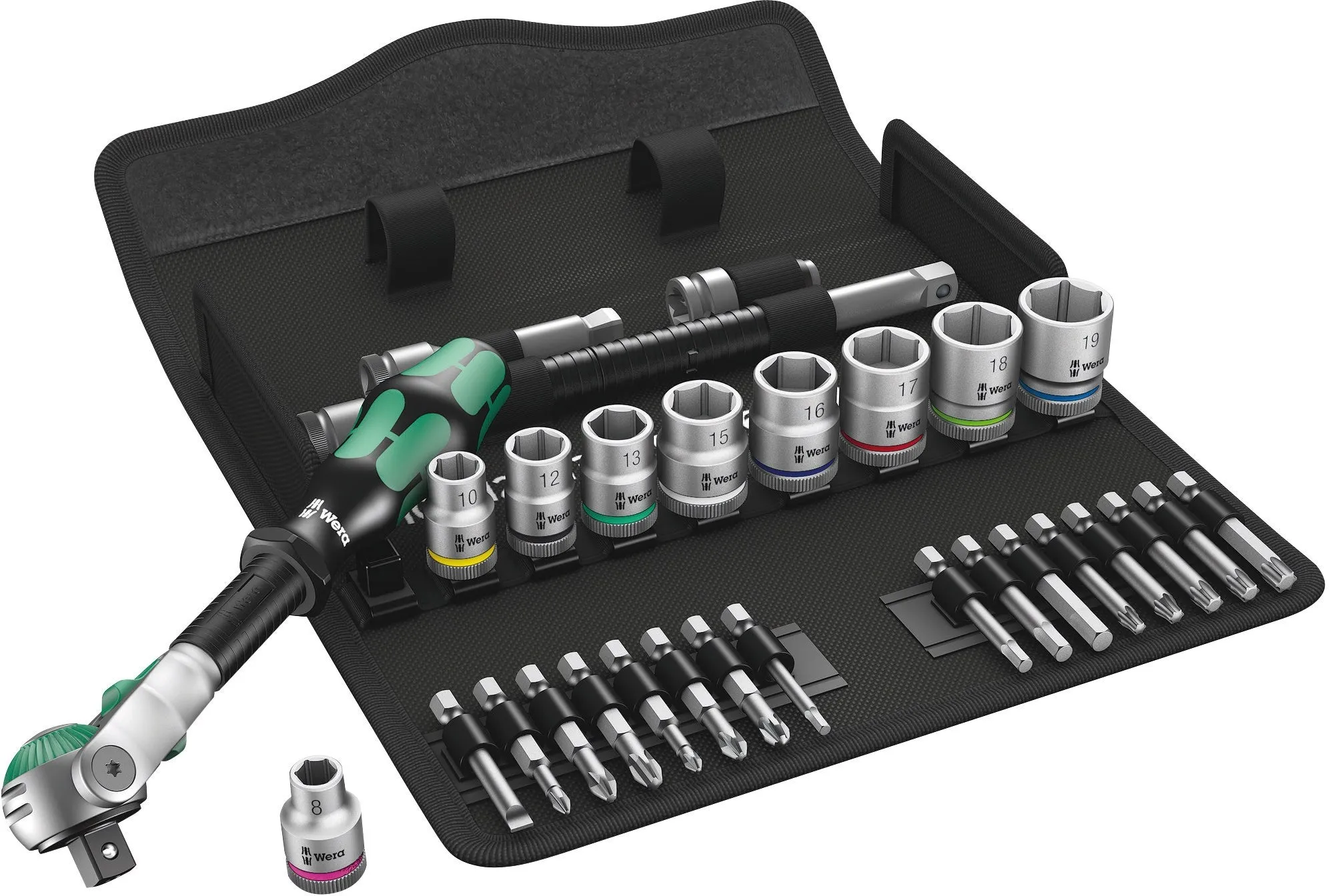 8100 SB 6 Zyklop Speed Wera ratchet set
