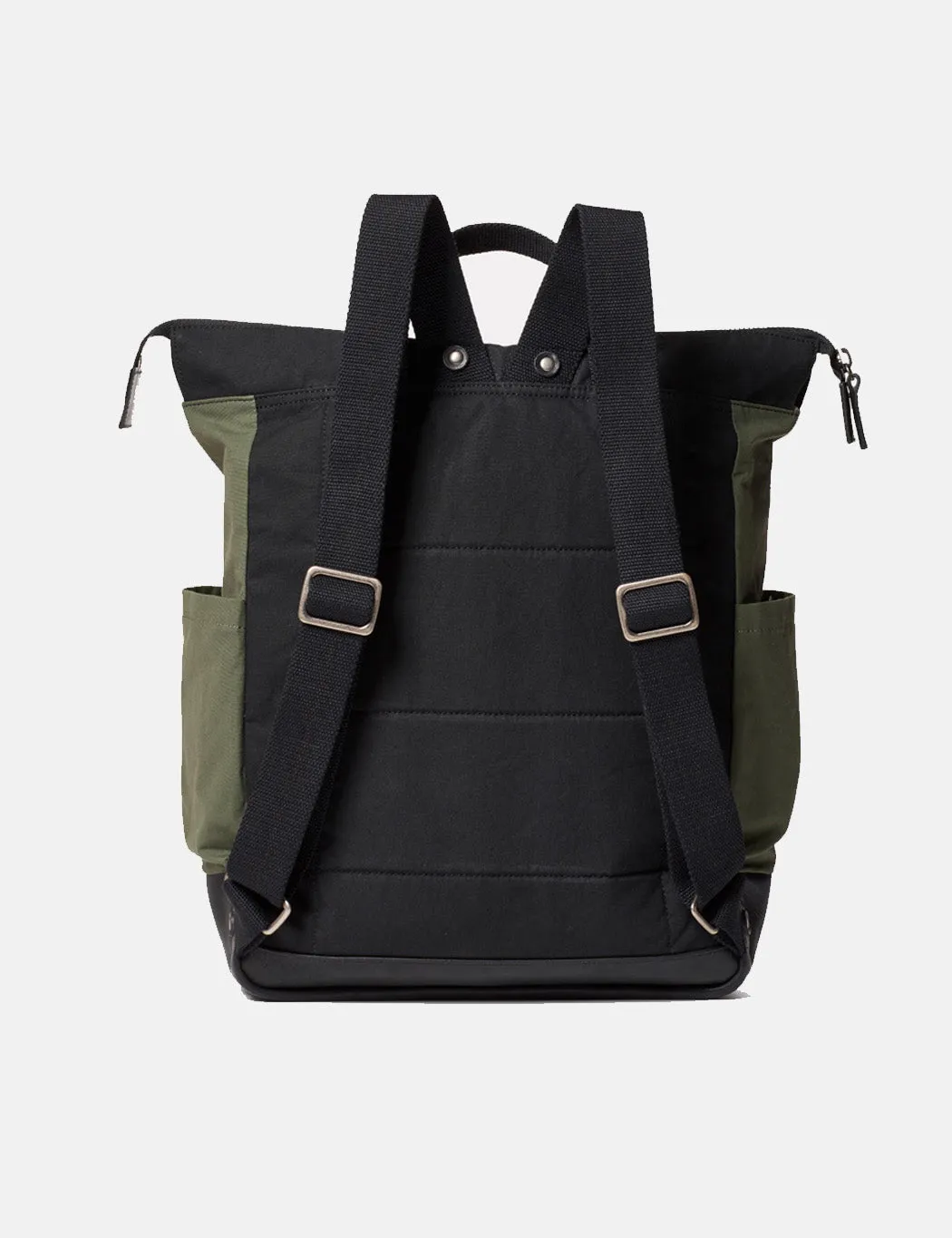 Ally Capellino Fin Hybrid Waxy Rucksack - Black / Olive