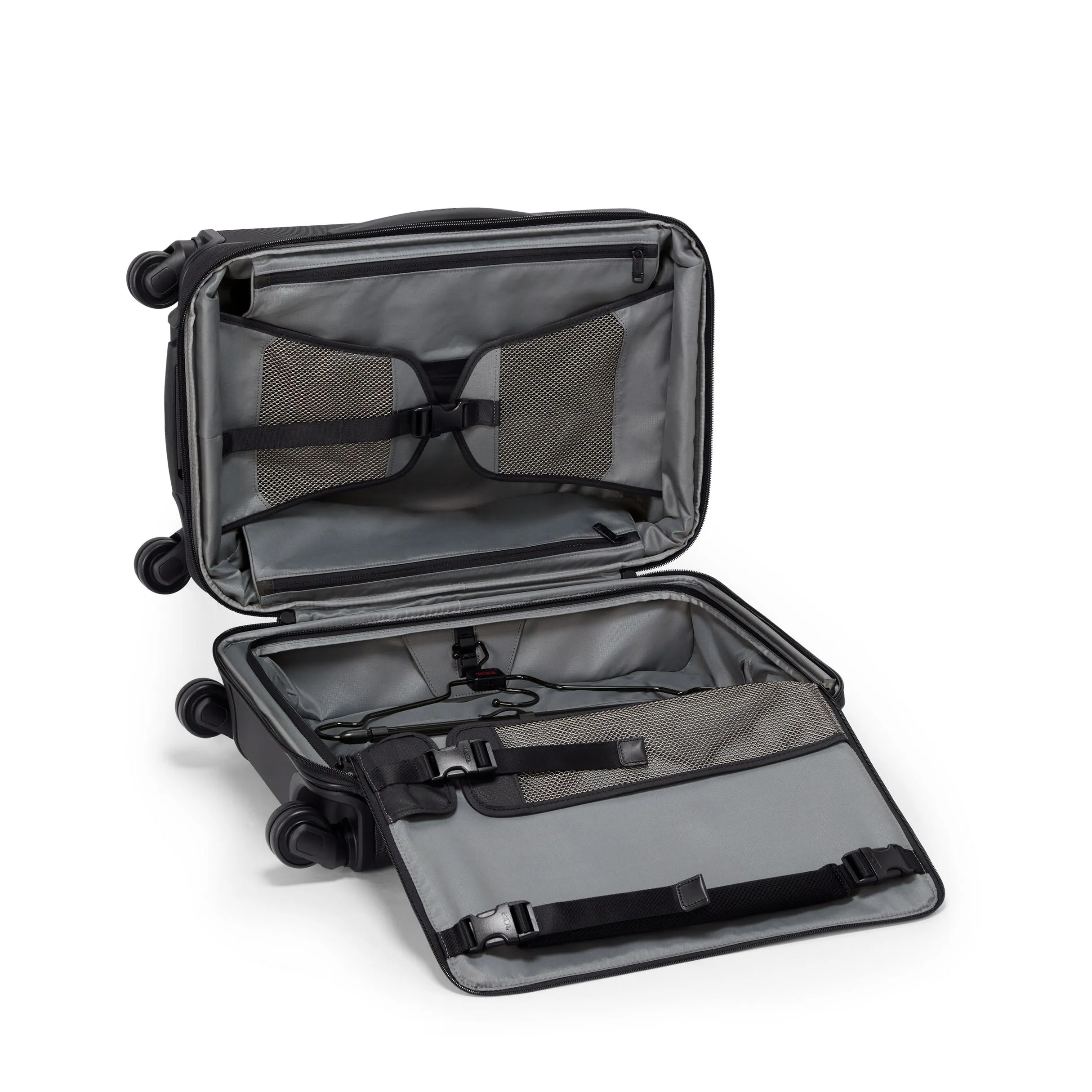 Alpha Hybrid collection International exp 4 wheeled carry on // Black