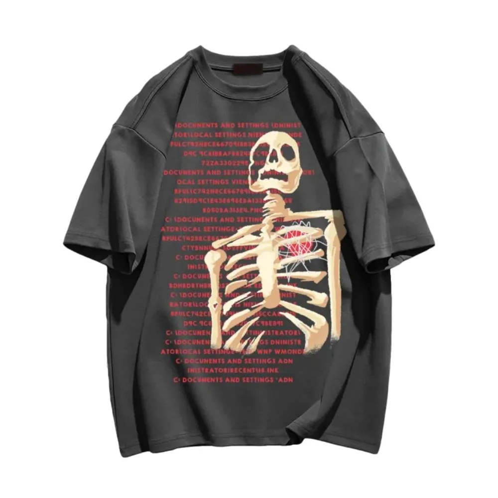 “American Bold Skull Graphic” T-shirt