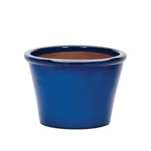 APTA 39cm Blue Saigon Glazed Bowl Planter