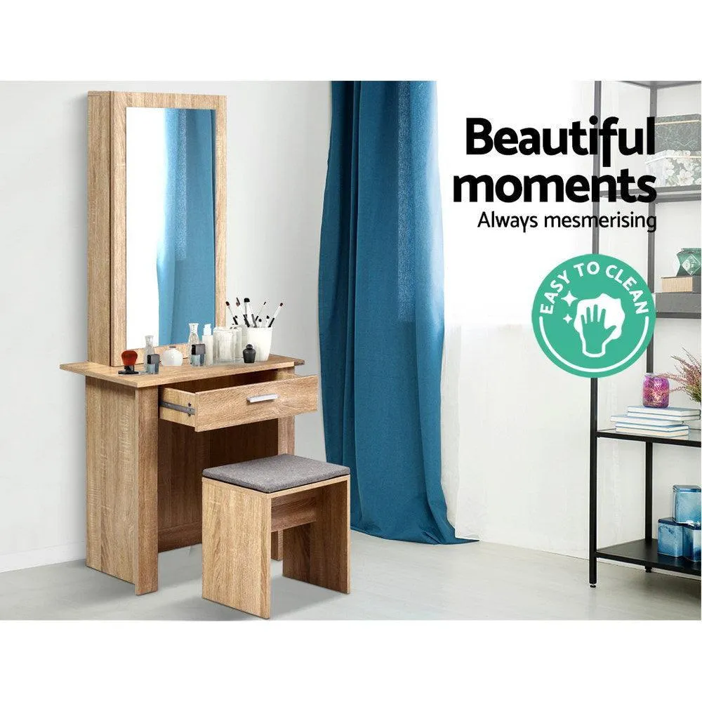 Artiss Dressing Table & Stool with Mirror and Cabinet