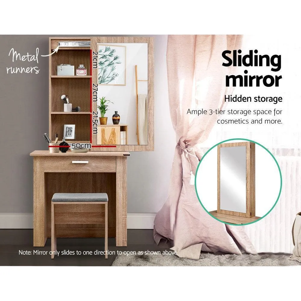 Artiss Dressing Table & Stool with Mirror and Cabinet