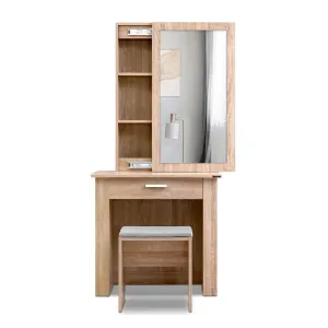 Artiss Dressing Table & Stool with Mirror and Cabinet