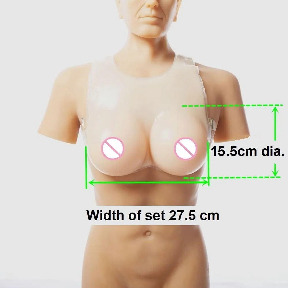 Bib style breast vest cup size E