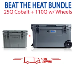 Blue Coolers 3.0 - Beat the Heat Bundle - 110Q Wheels   25Q Cobalt - Promo