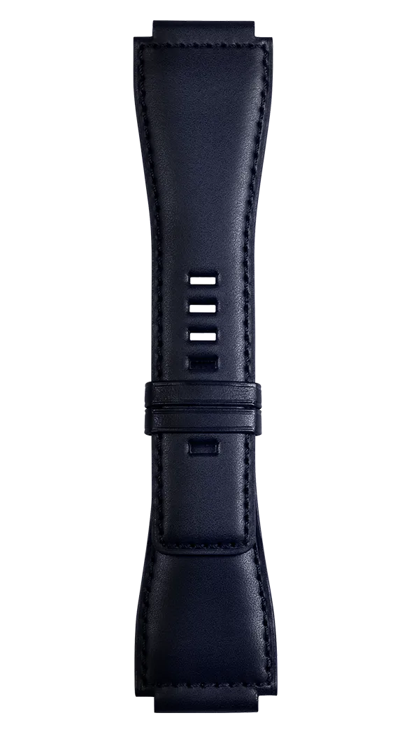 BR Strap BR 1/3 BR-X1 Navy Blue Calfskin Large