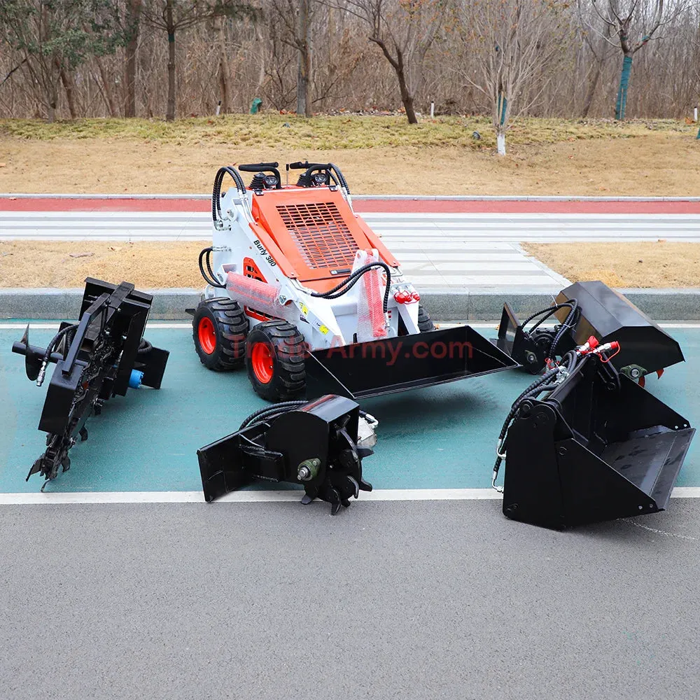 Burly 380A Stand Up Skid Steer - 4x4 Wheeled - 23HP