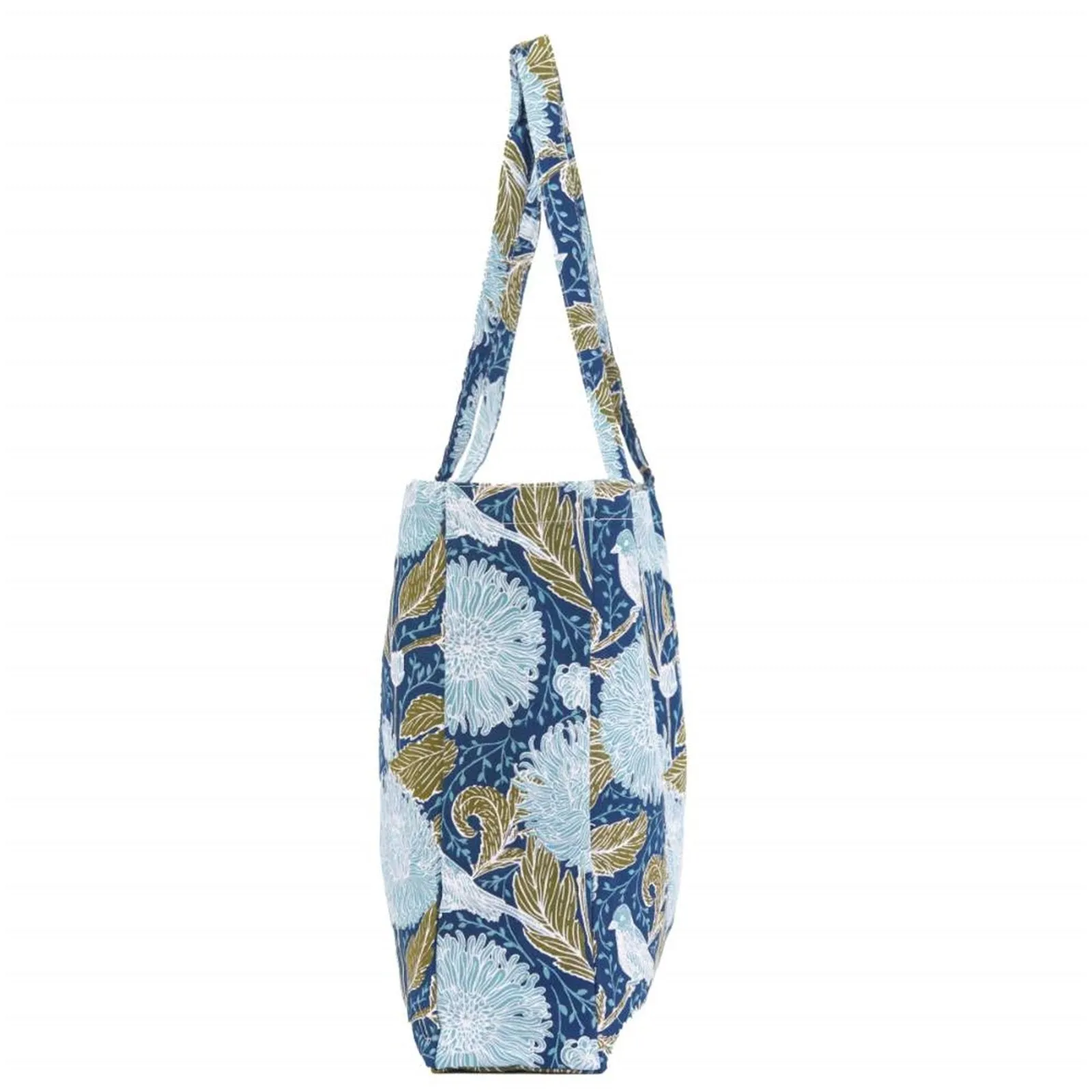 Chrysanthemum Bird Little Shopper Tote Bag
