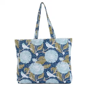 Chrysanthemum Bird Little Shopper Tote Bag