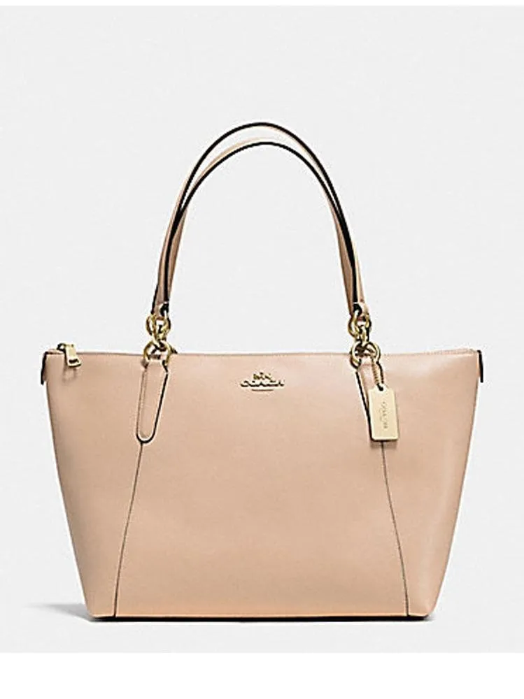 Coach Women's Ava Crossgrain Leather Tote IM/Beechwood F57526 IMEQO