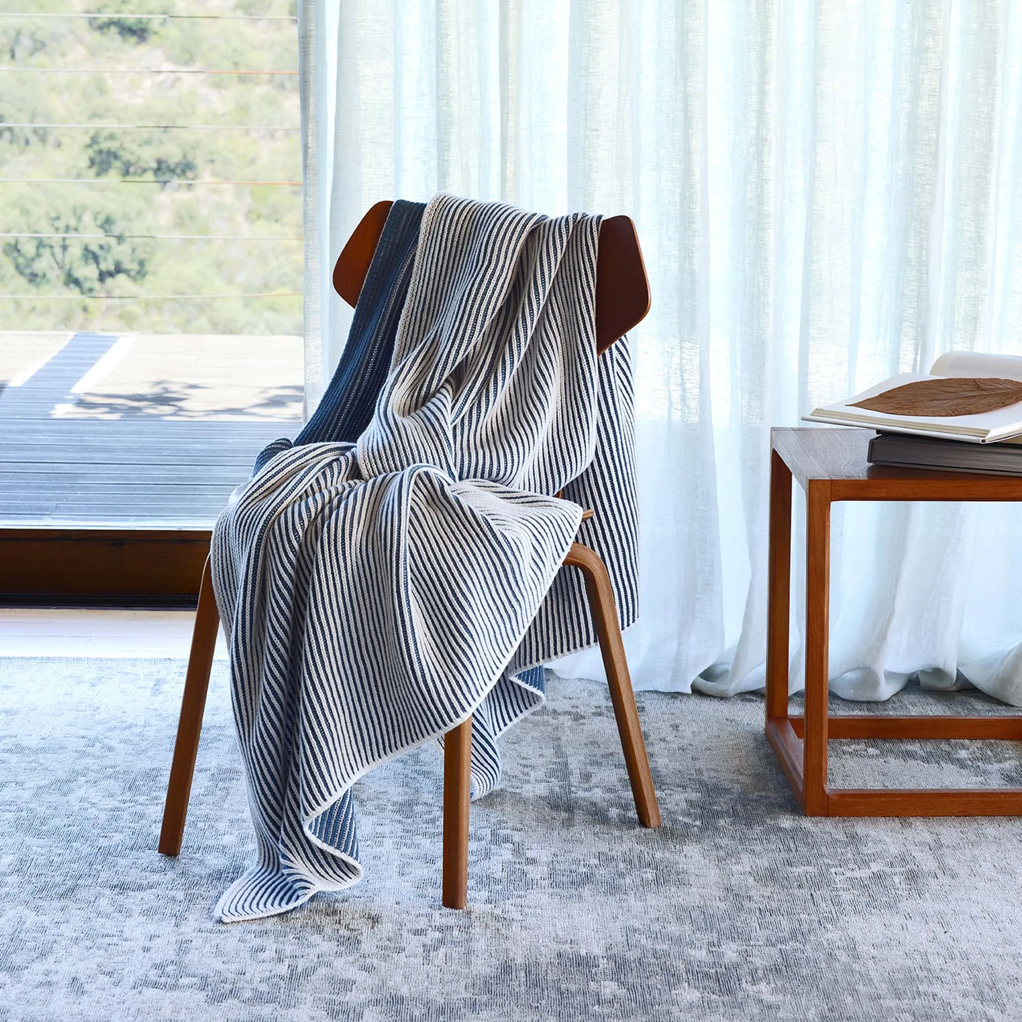 Cotton Yarn Throw Blanket | Amalia Home Anamar