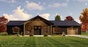 Cozy Two-Bedroom Home Plan with Functional Design