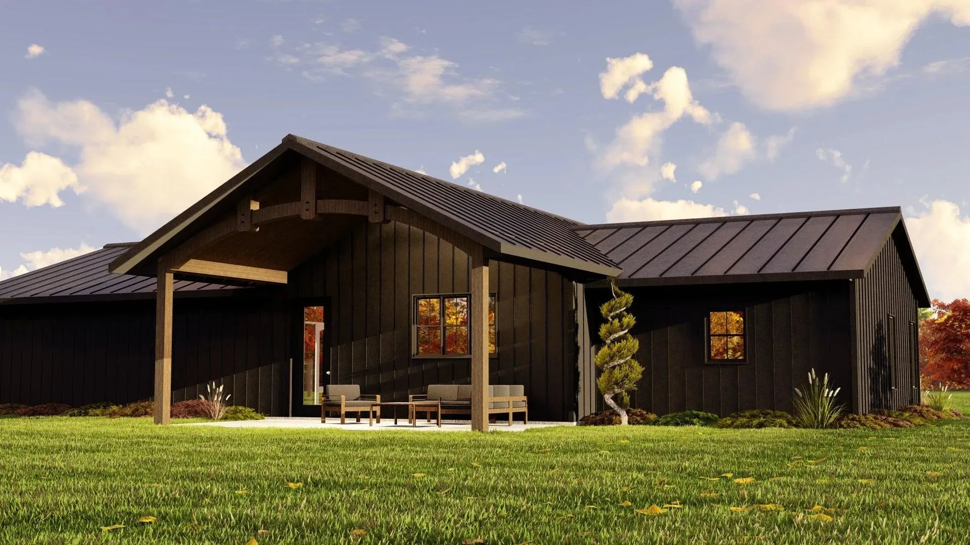 Cozy Two-Bedroom Home Plan with Functional Design