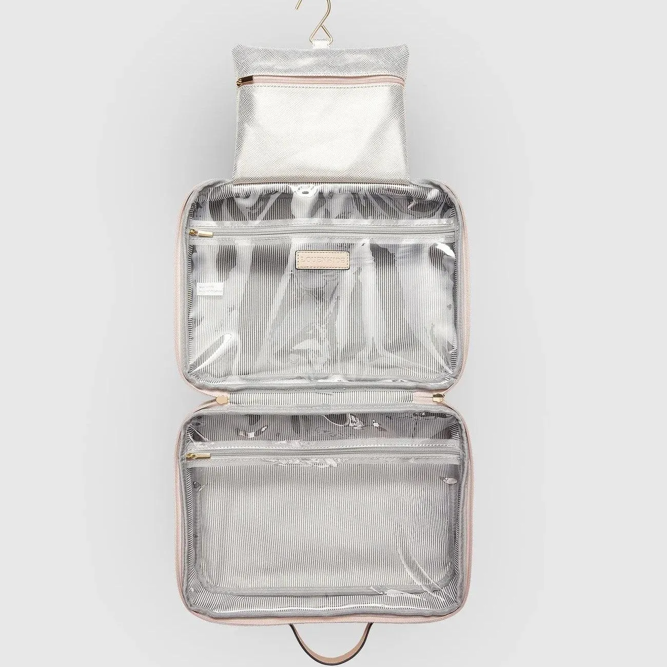 Emma Cosmetic Case | Metallic Nude