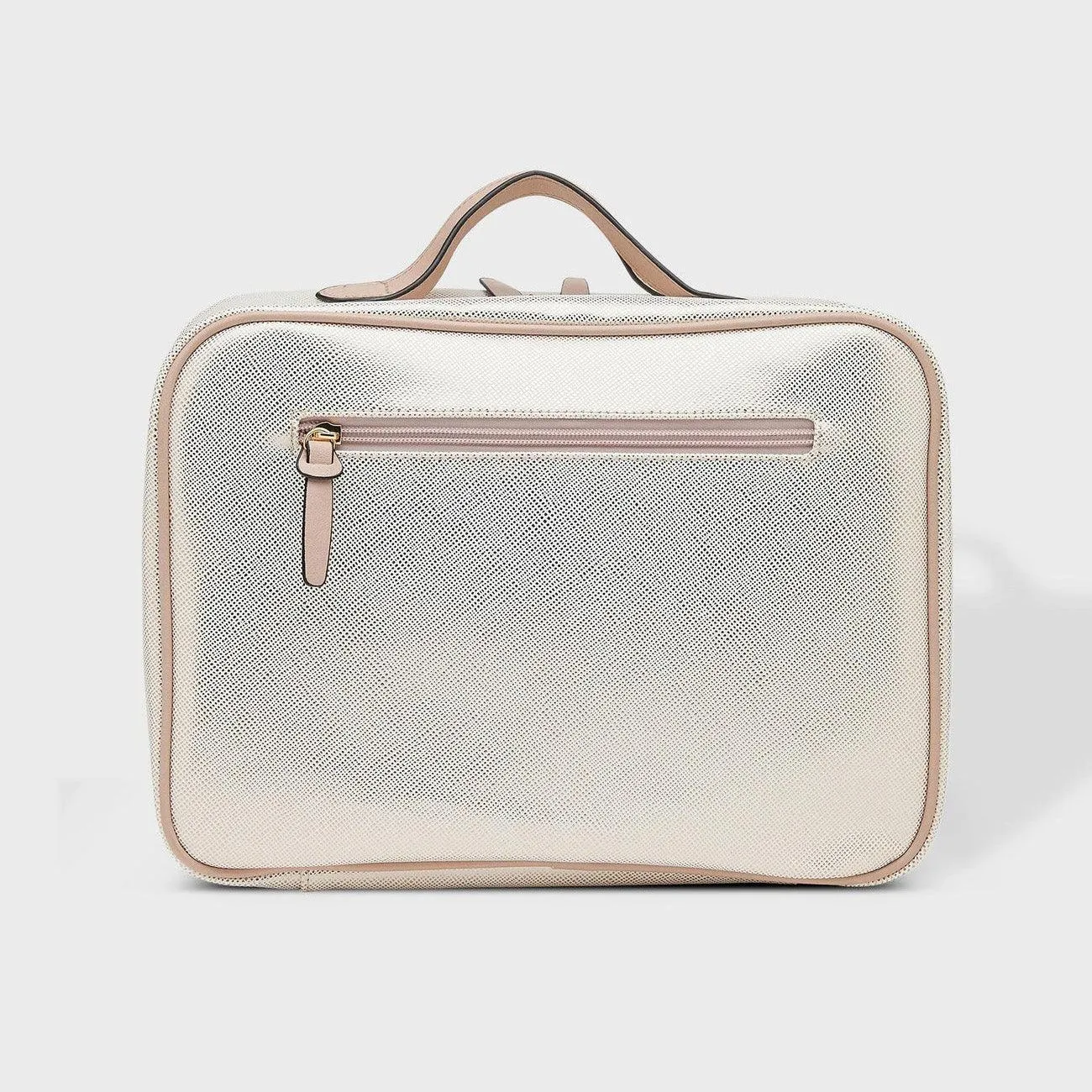 Emma Cosmetic Case | Metallic Nude