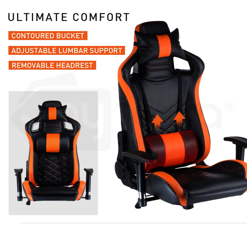 Ergonomic Gaming Chair, Adjustable PU Leather - Overdrive