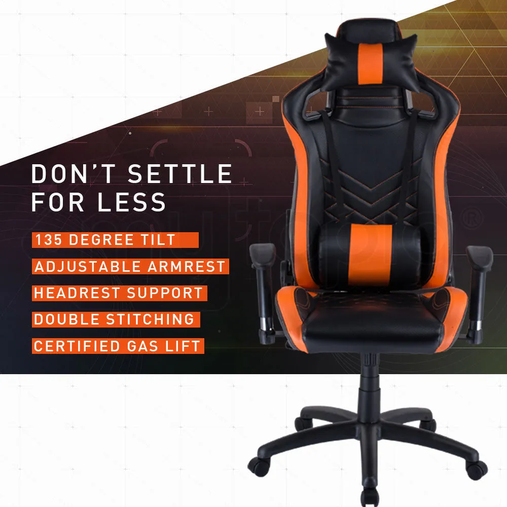 Ergonomic Gaming Chair, Adjustable PU Leather - Overdrive