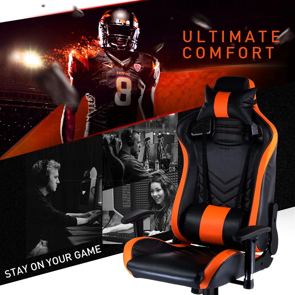 Ergonomic Gaming Chair, Adjustable PU Leather - Overdrive