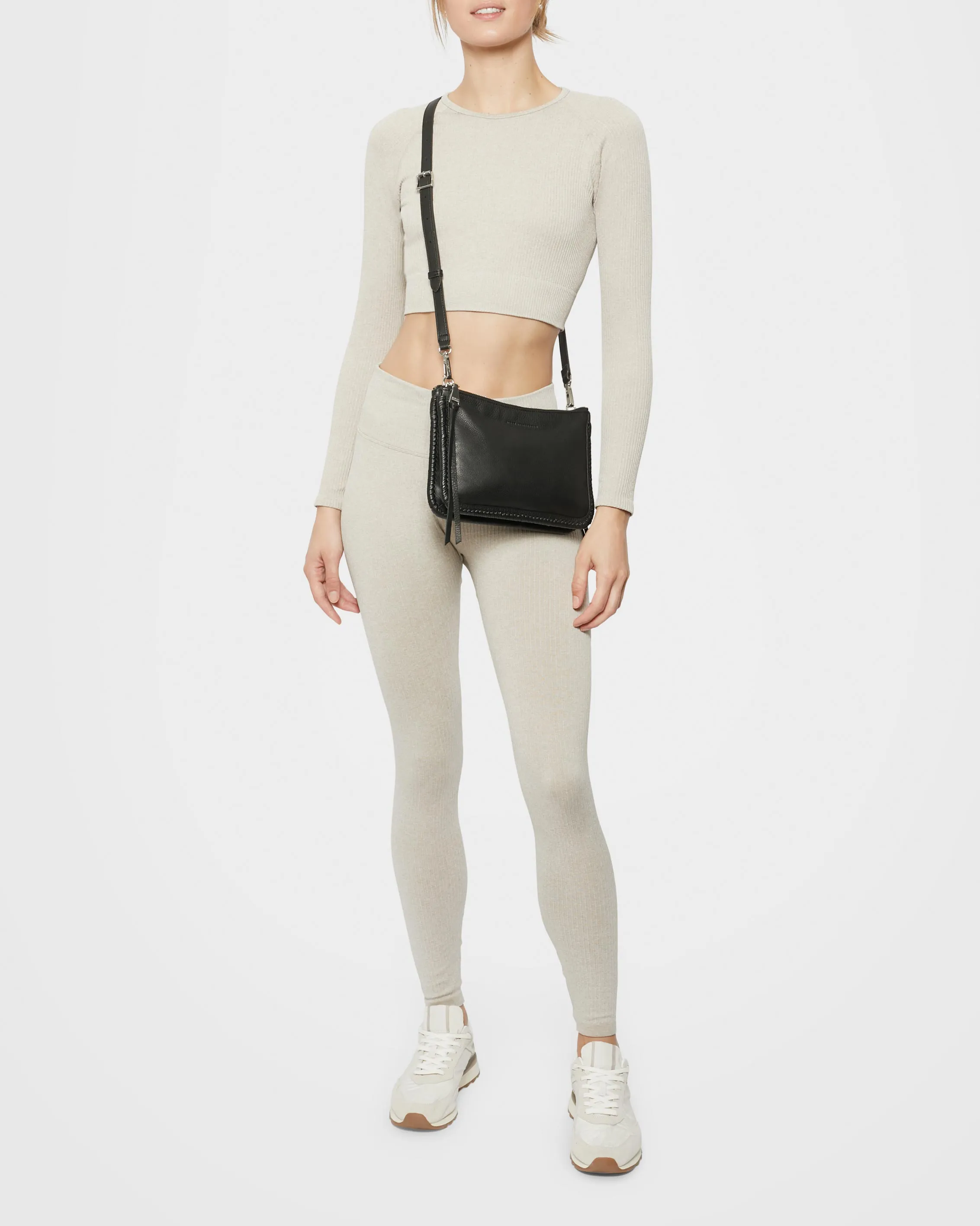 Famous Double Top Zip Crossbody