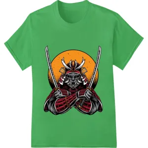 Fierce Samurai Skull: Bold DTF Print for Edgy Fashion