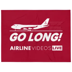 GO LONG (RED) Throw Blanket