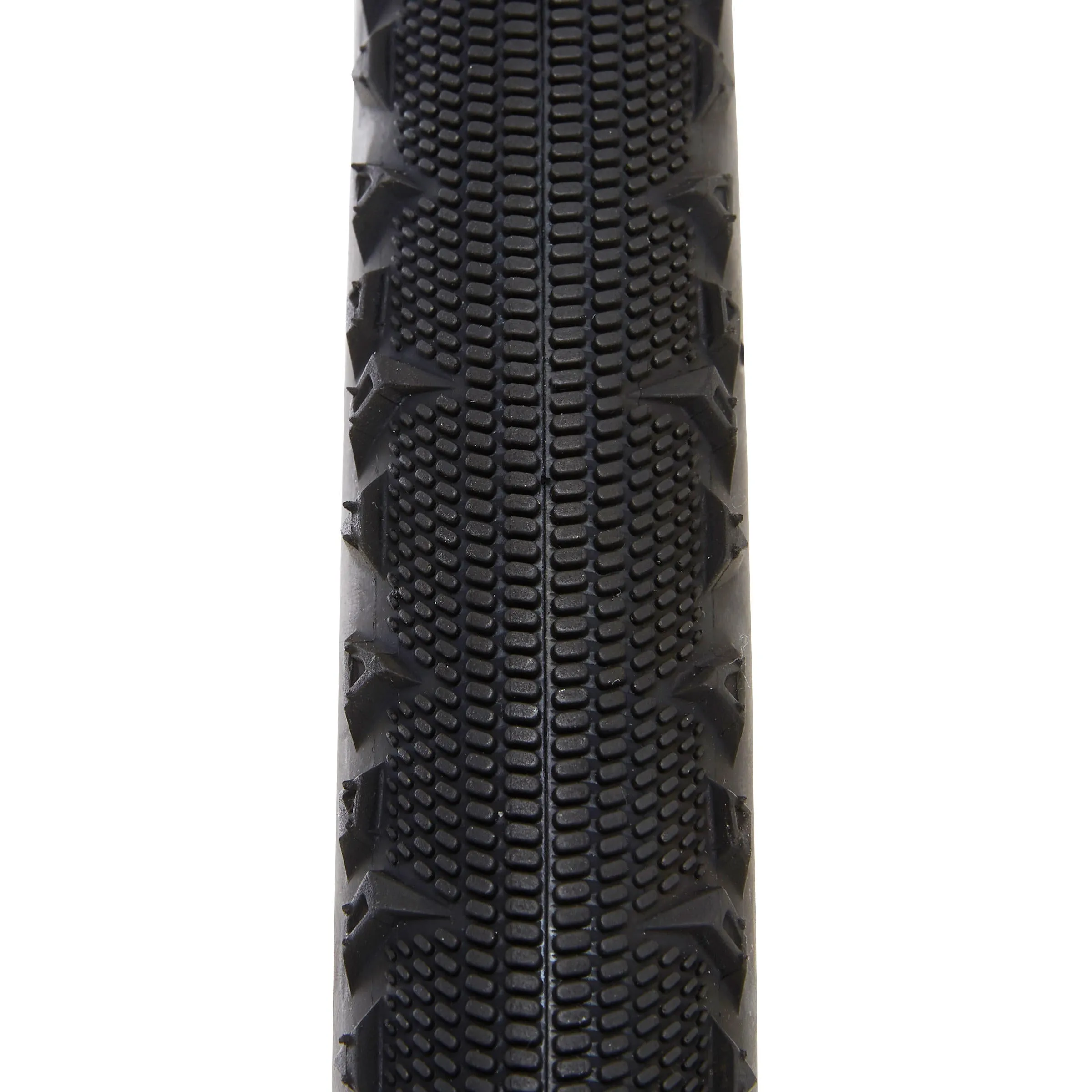Hybrid bicycle tire 700x38 black TREKKING 1 Btwin