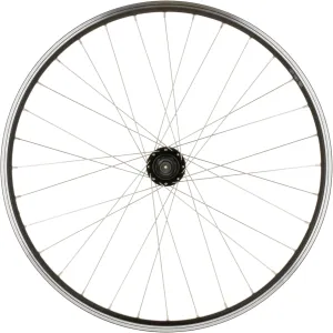 Hybrid bike rear wheel 26 inches with double rim and disc brake black Riverside
