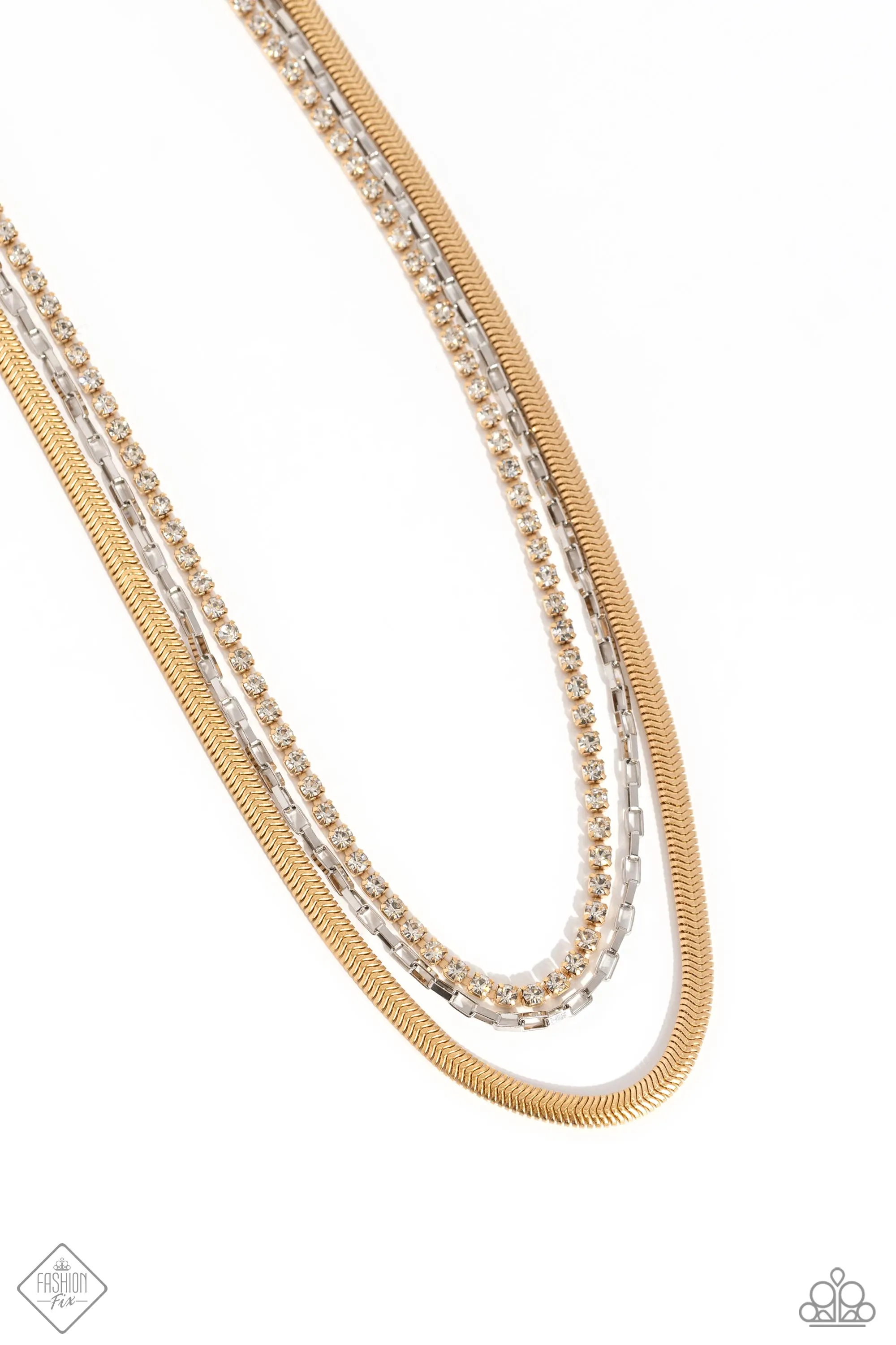 I SQUARE For You - Gold Necklace - Paparazzi Accessories