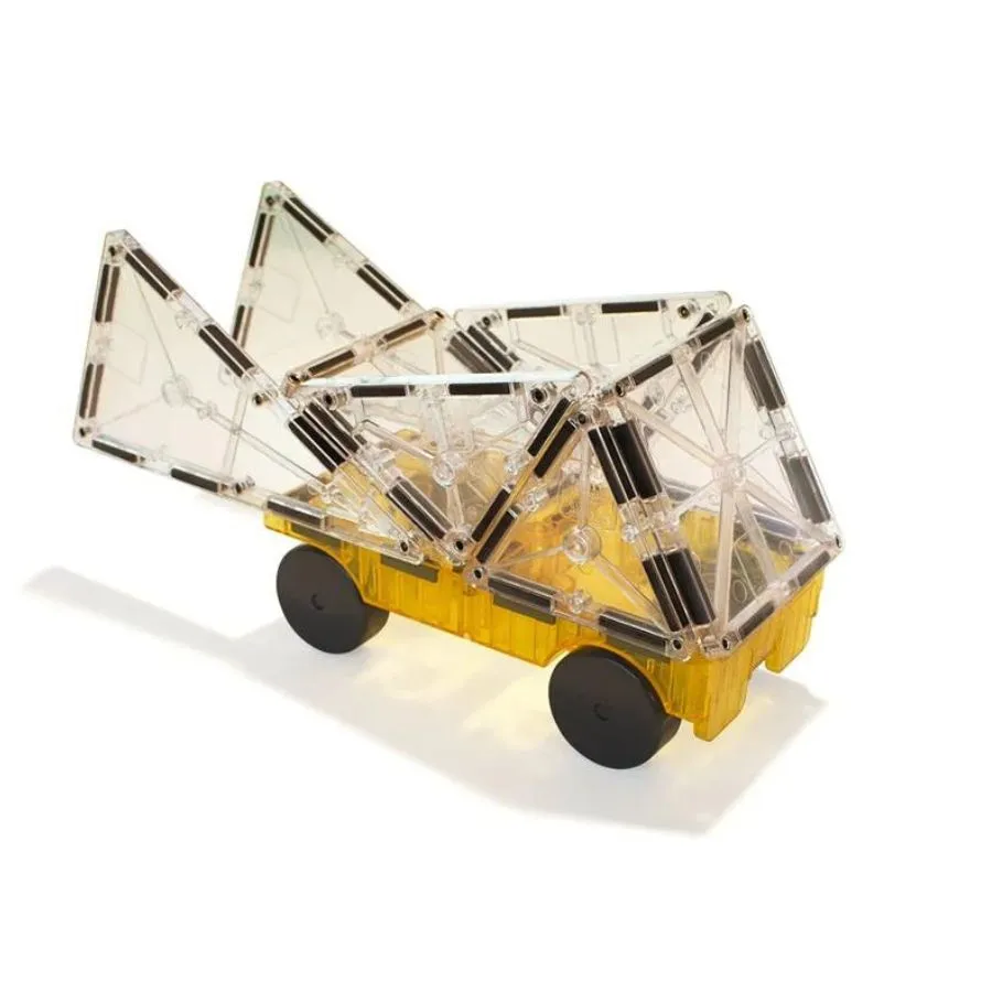 Magna-Tiles - Cars 2 Piece Expansion Set Green and Yellow