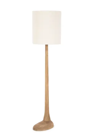 Mango Wood Base Floor Lamp | By-Boo Rine