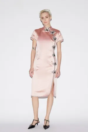 MANON DRESS PINK SATIN
