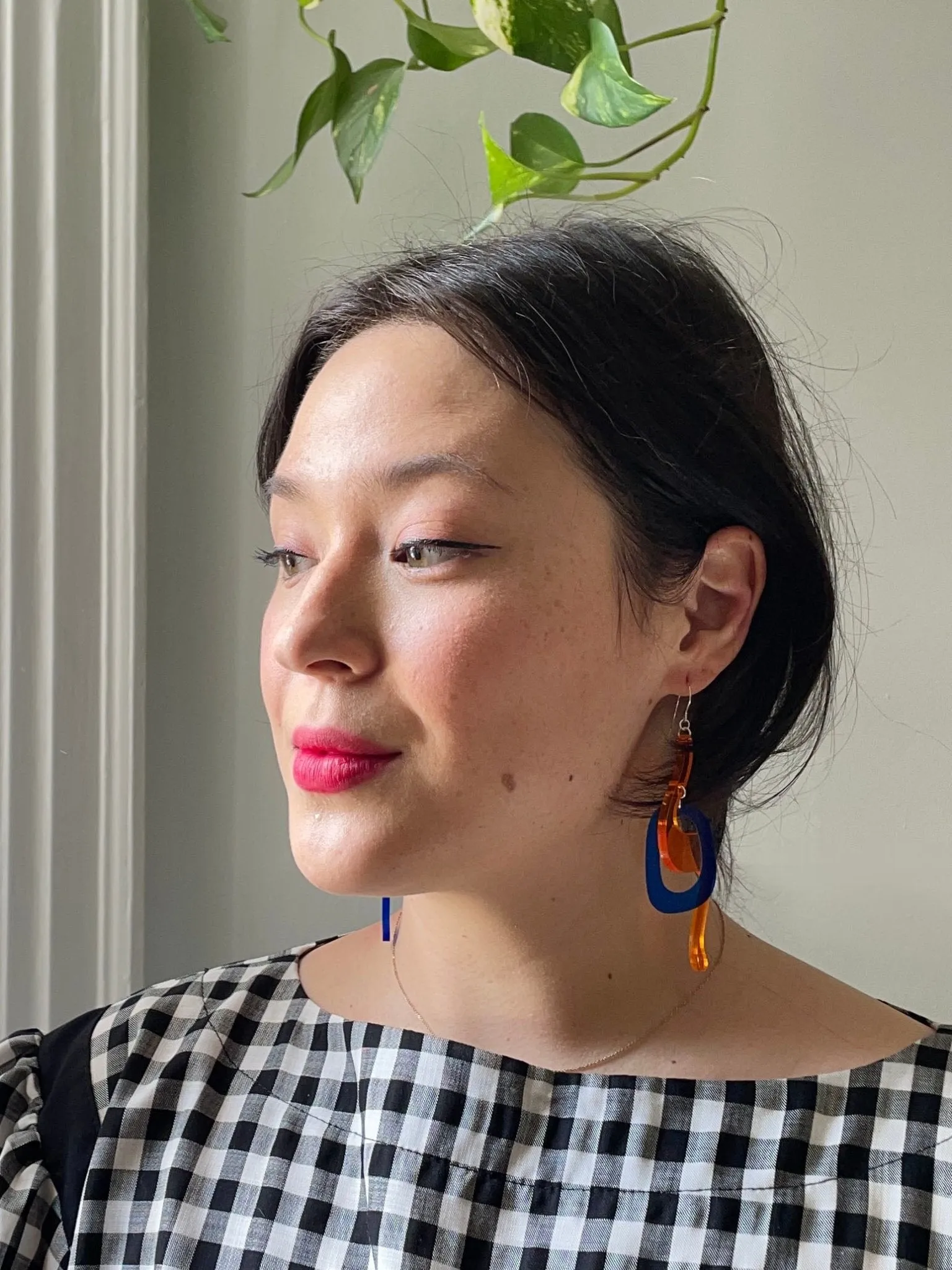 Nic Nac Weaver Earrings (Blue   Orange)