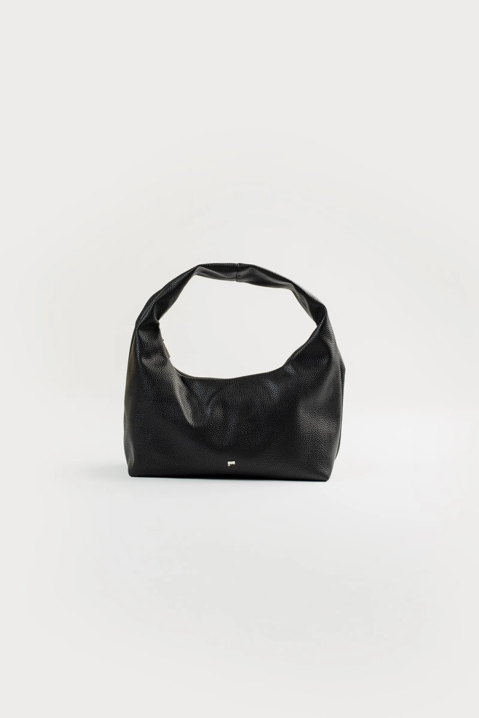 [ON HAND] Medium Hobo Bag in Charcoal (Heavy Pebbled)