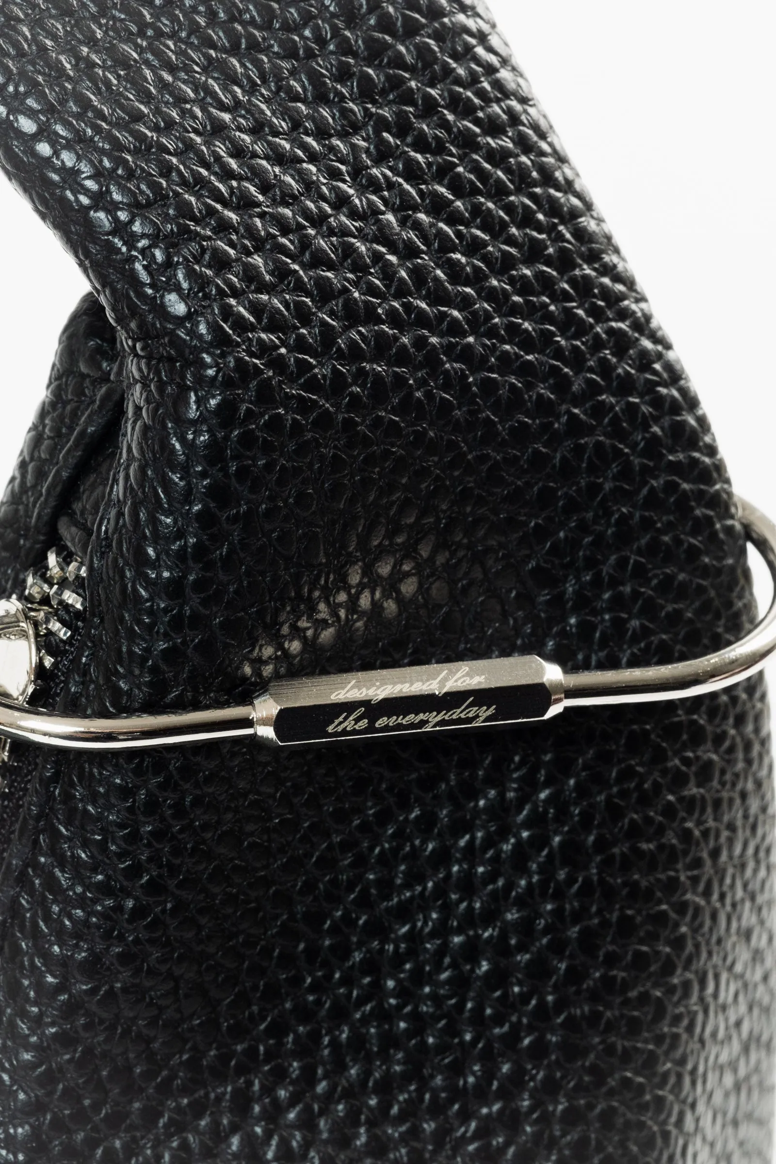 [ON HAND] Medium Hobo Bag in Charcoal (Heavy Pebbled)