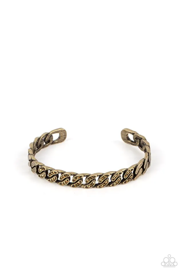 Paparazzi Bracelet ~ Some Serious Shimmer - Brass