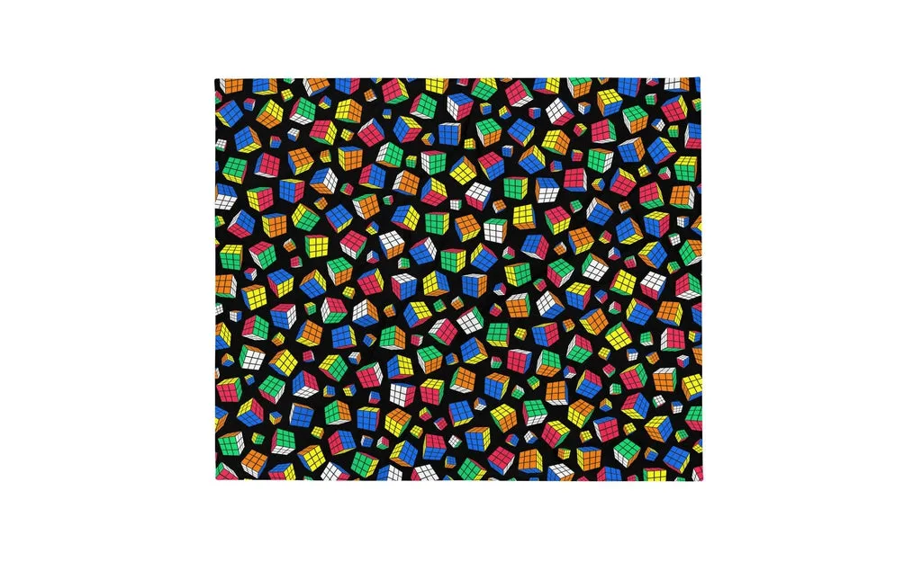 Rubik's Cube Throw Blanket