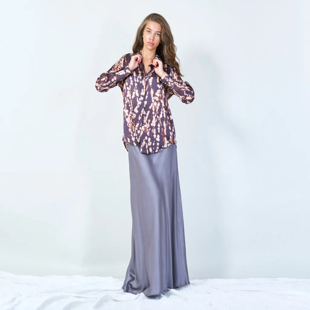 Satin midi slip skirt wholesale