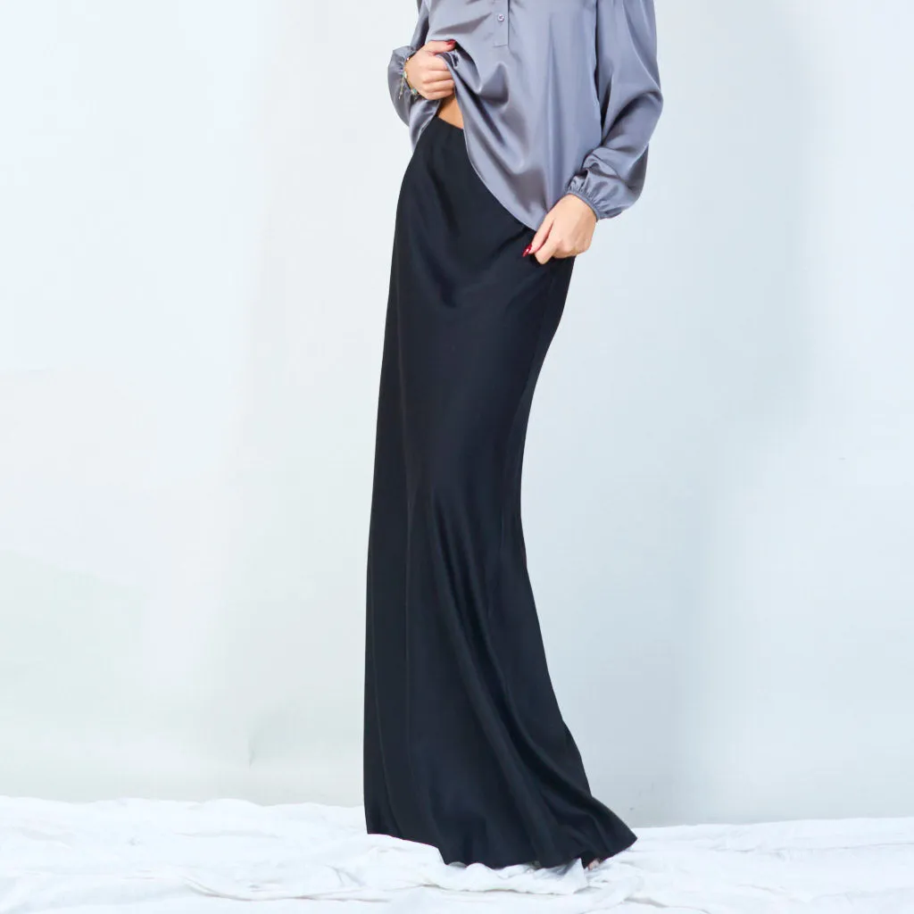 Satin midi slip skirt wholesale