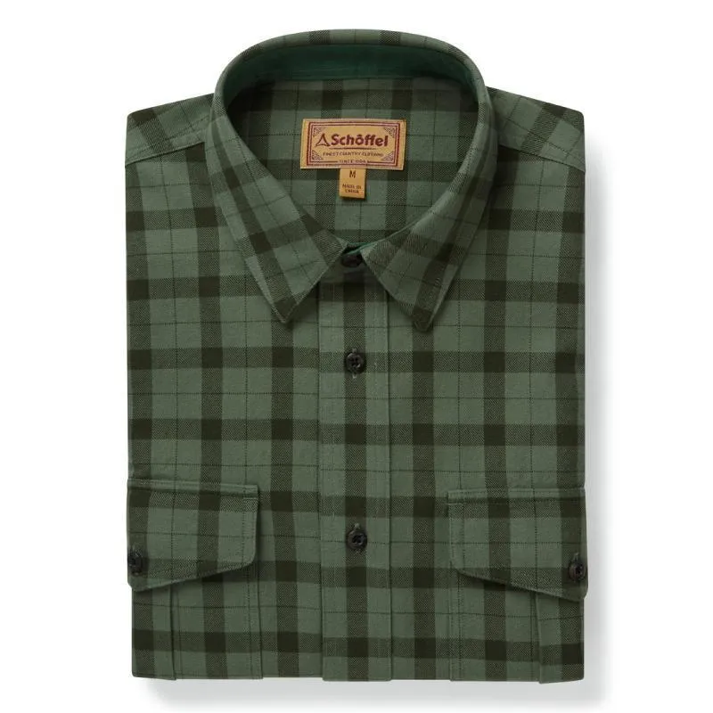 Schoffel Tollymore Utility Mens Shirt - Loden Green