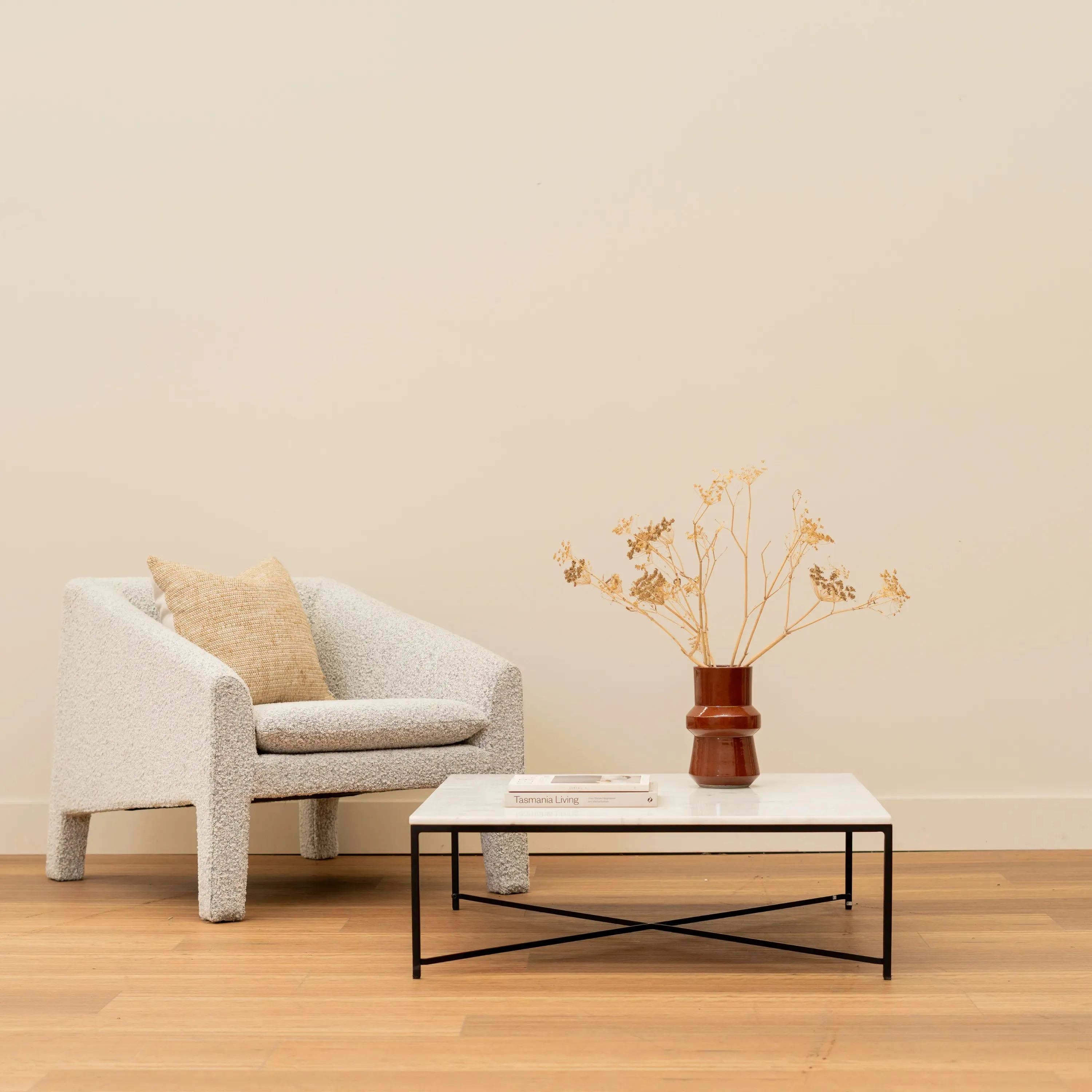 Sculpt Coffee Table - White Marble