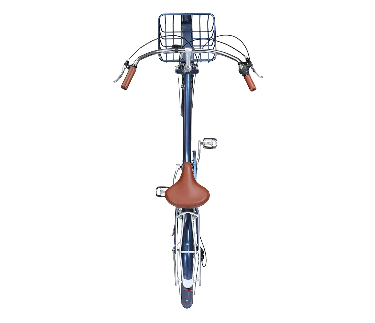sixthreezero EVRYjourney Deluxe Women's 26" 7-Speed Touring Hybrid Bicycle w/ Integrated Lock, Basket, Light