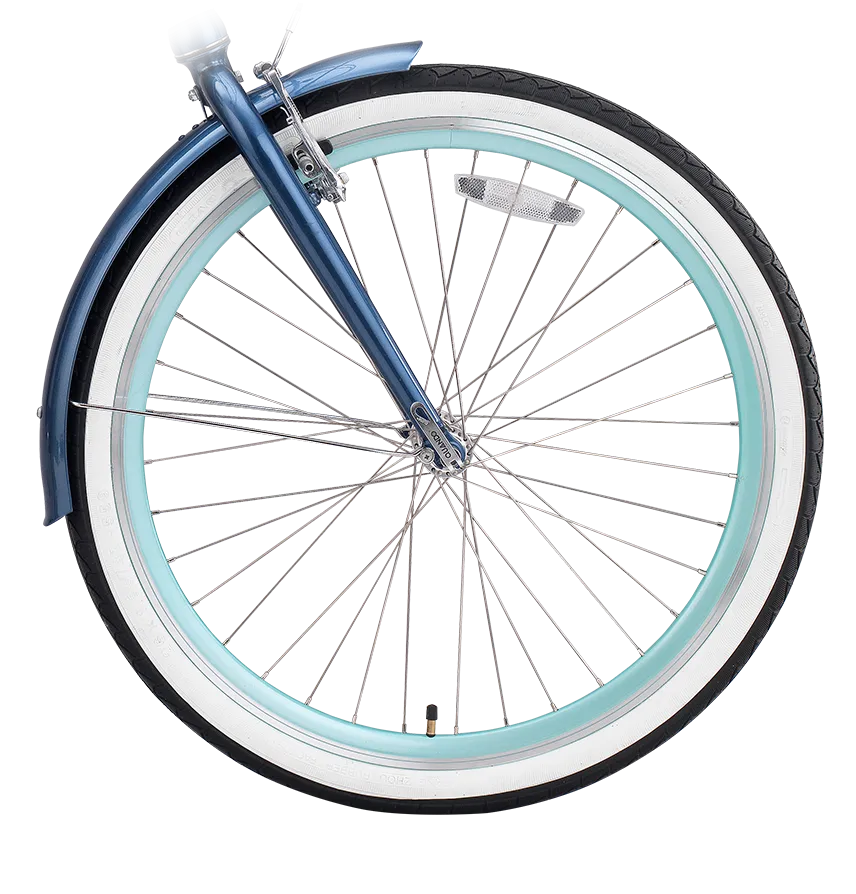 sixthreezero EVRYjourney Deluxe Women's 26" 7-Speed Touring Hybrid Bicycle w/ Integrated Lock, Basket, Light