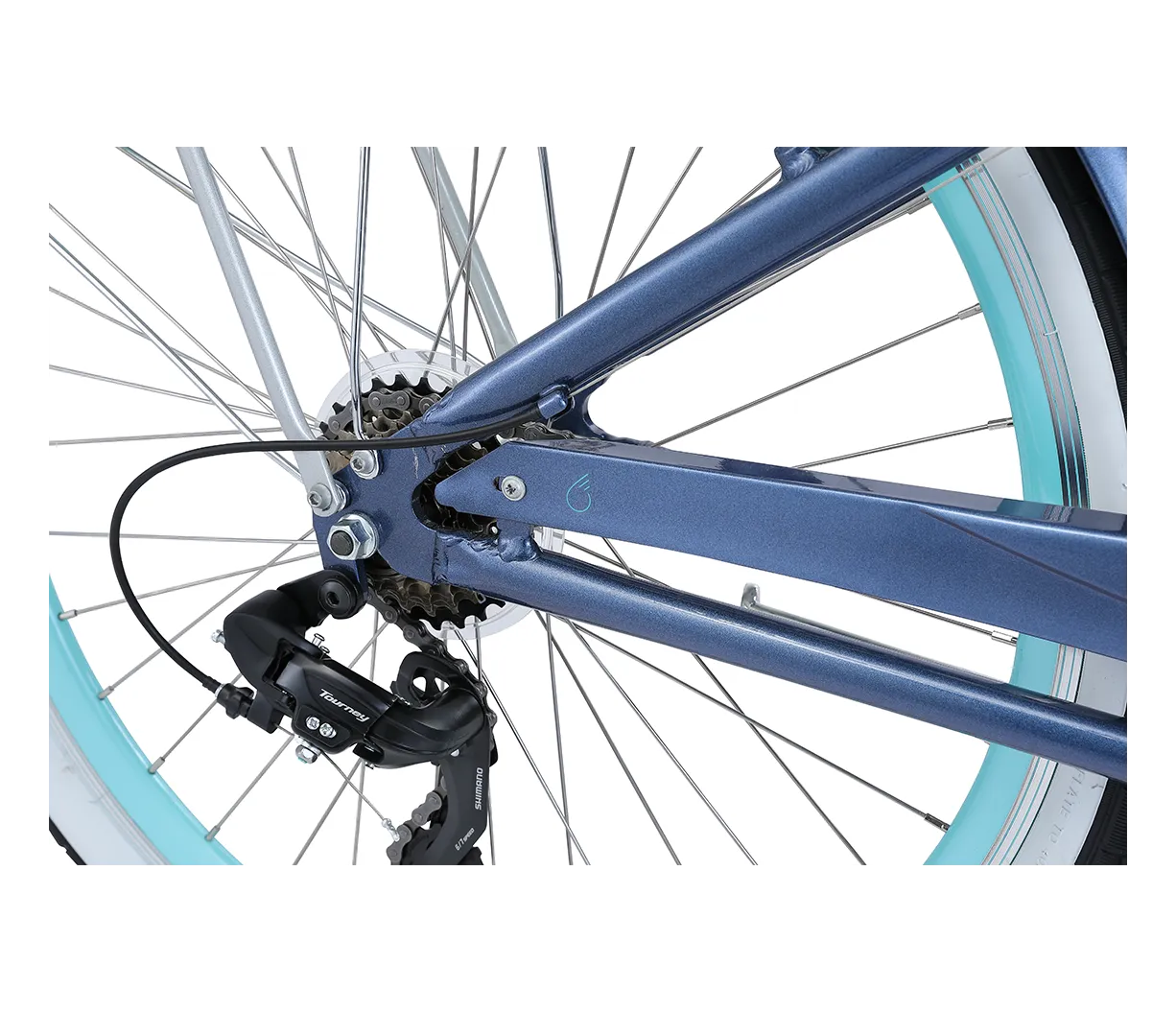 sixthreezero EVRYjourney Deluxe Women's 26" 7-Speed Touring Hybrid Bicycle w/ Integrated Lock, Basket, Light