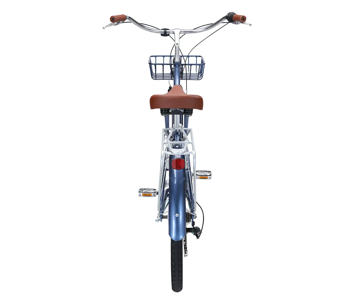 sixthreezero EVRYjourney Deluxe Women's 26" 7-Speed Touring Hybrid Bicycle w/ Integrated Lock, Basket, Light
