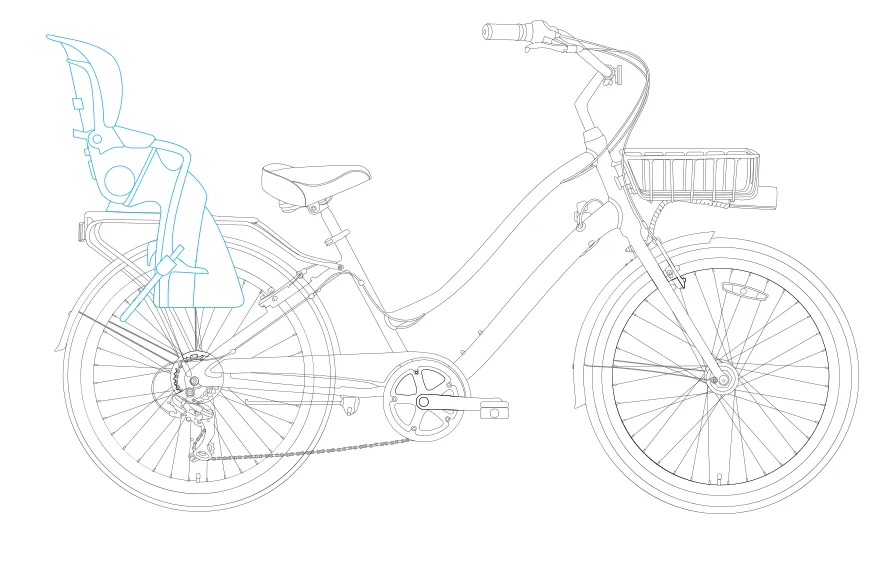 sixthreezero EVRYjourney Deluxe Women's 26" 7-Speed Touring Hybrid Bicycle w/ Integrated Lock, Basket, Light