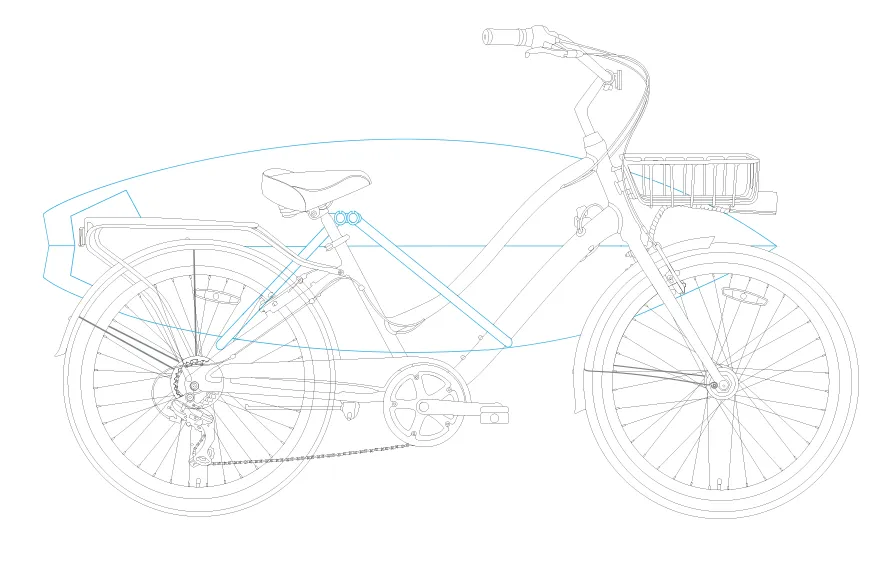 sixthreezero EVRYjourney Deluxe Women's 26" 7-Speed Touring Hybrid Bicycle w/ Integrated Lock, Basket, Light