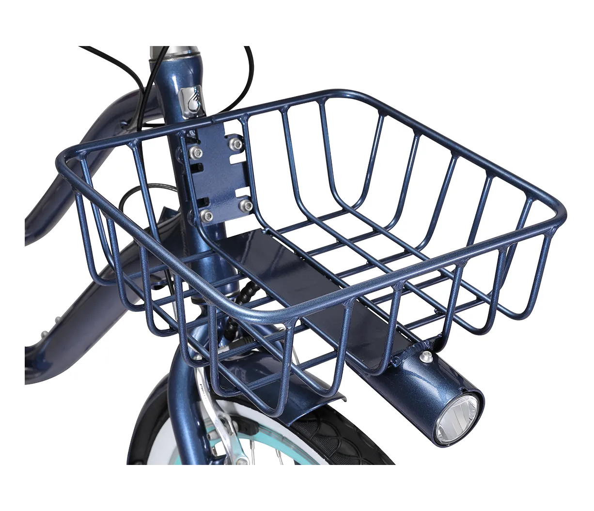 sixthreezero EVRYjourney Deluxe Women's 26" 7-Speed Touring Hybrid Bicycle w/ Integrated Lock, Basket, Light