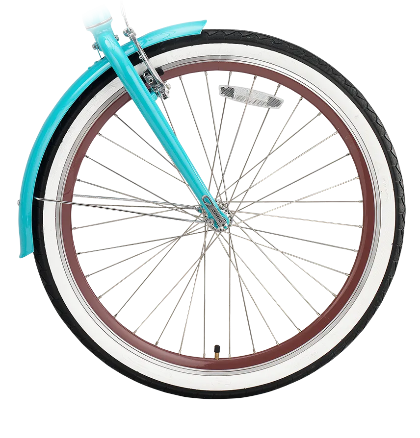 sixthreezero EVRYjourney Deluxe Women's 26" 7-Speed Touring Hybrid Bicycle w/ Integrated Lock, Basket, Light