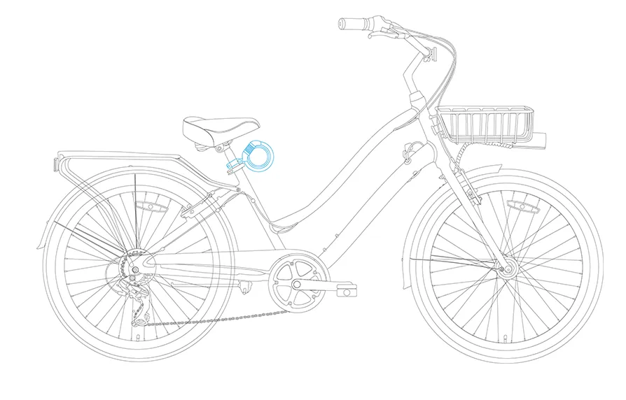 sixthreezero EVRYjourney Deluxe Women's 26" 7-Speed Touring Hybrid Bicycle w/ Integrated Lock, Basket, Light